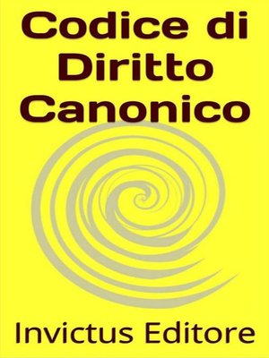cover image of Codice di diritto canonico